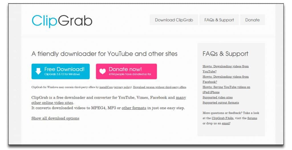 clipgrab youtube to mp3 converter