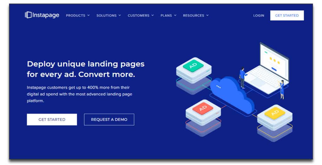 instapage landing page builder