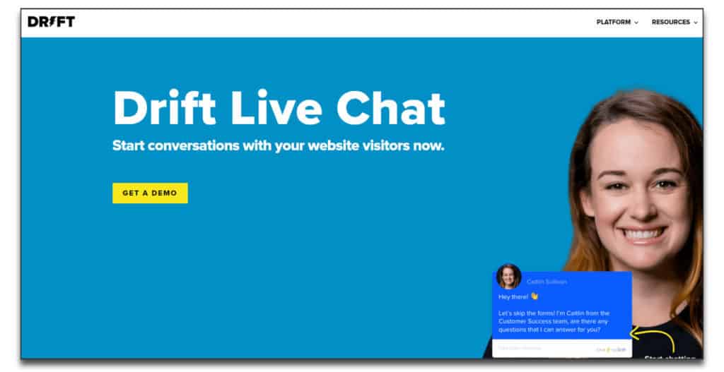 drift live chat