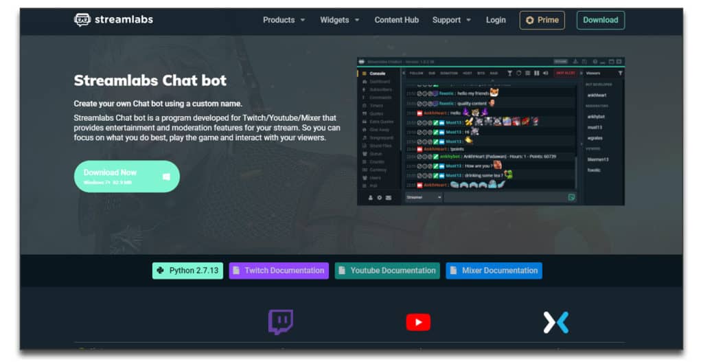 streamlabs chatbot builder review