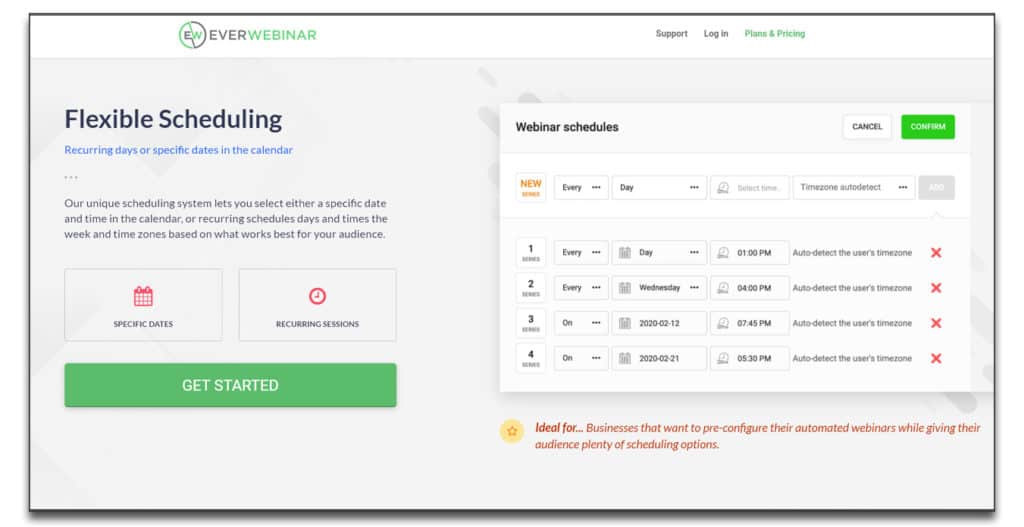 everwebinar scheduling
