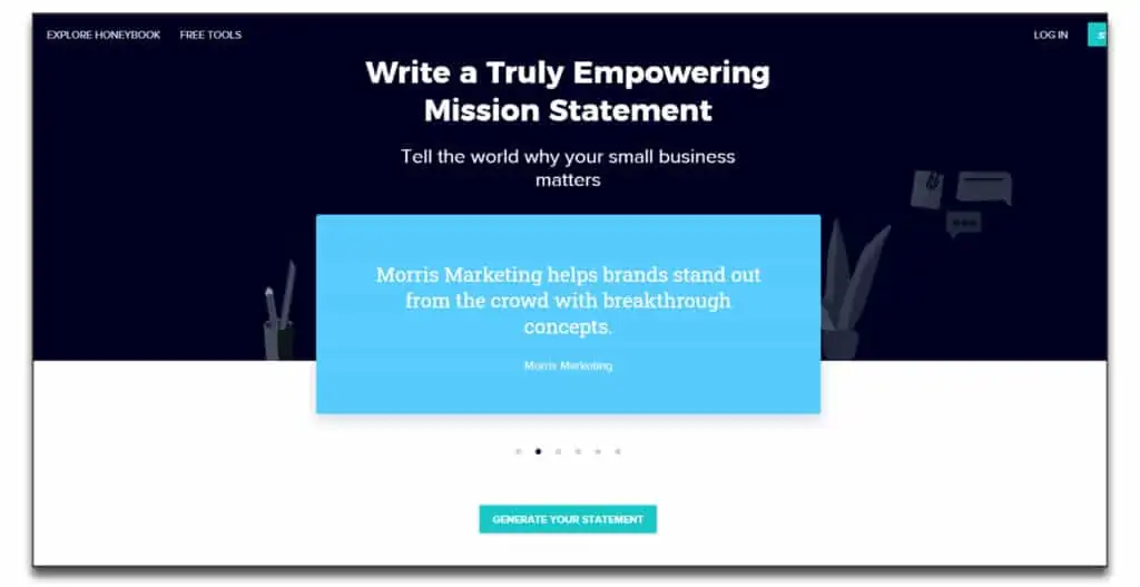 honeybook mission statement generator