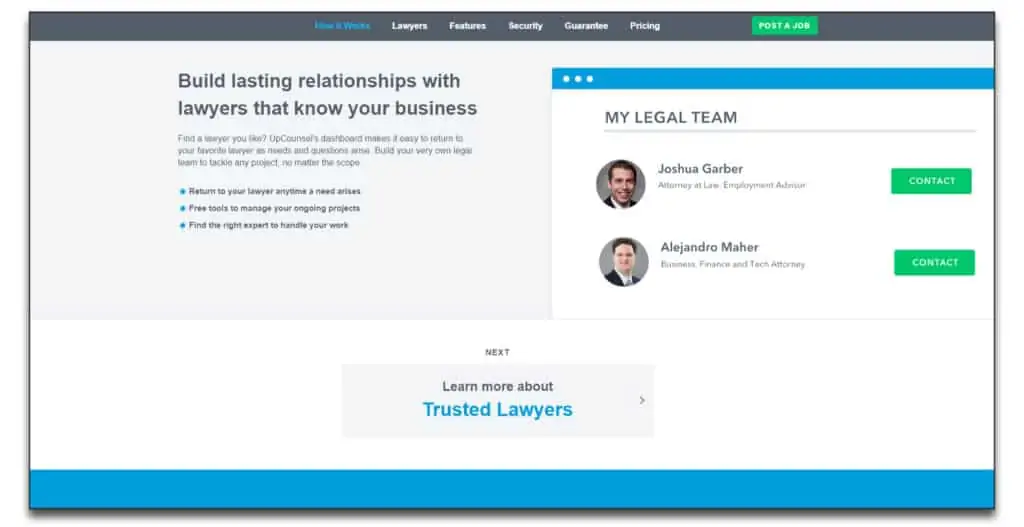 upcounsel review best online legal services