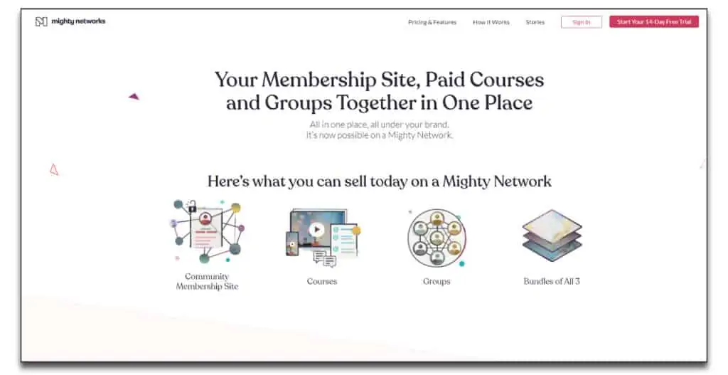 mighty networks membership site platforms