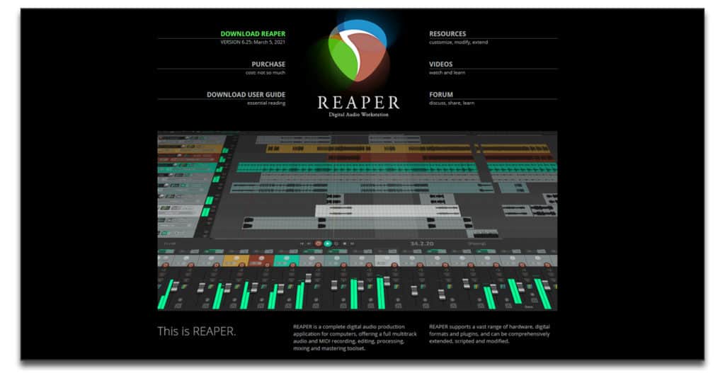 reaper audio