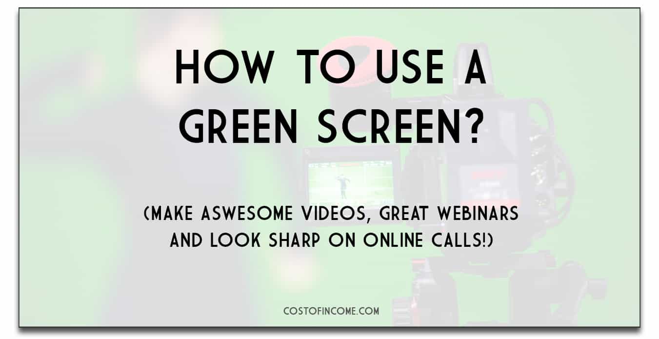 how to use a green screen software