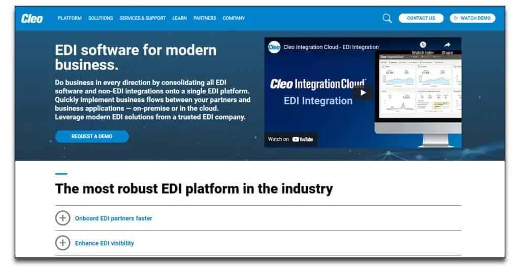 cleo integration cloud edi software