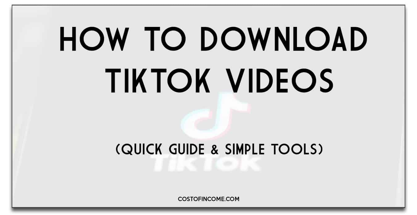 how to download tiktok videos