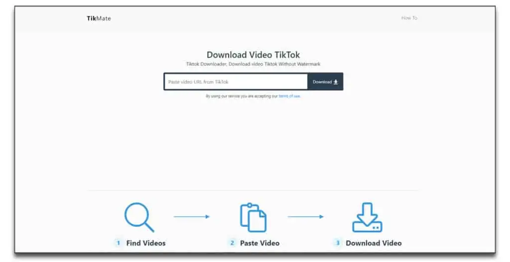 tikmate How to download TikTok videos