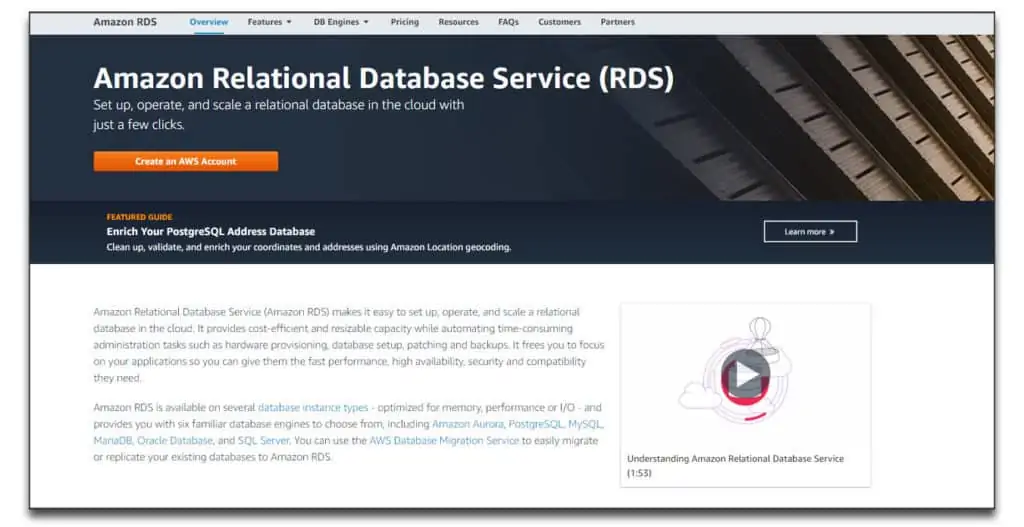 amazon relational database software