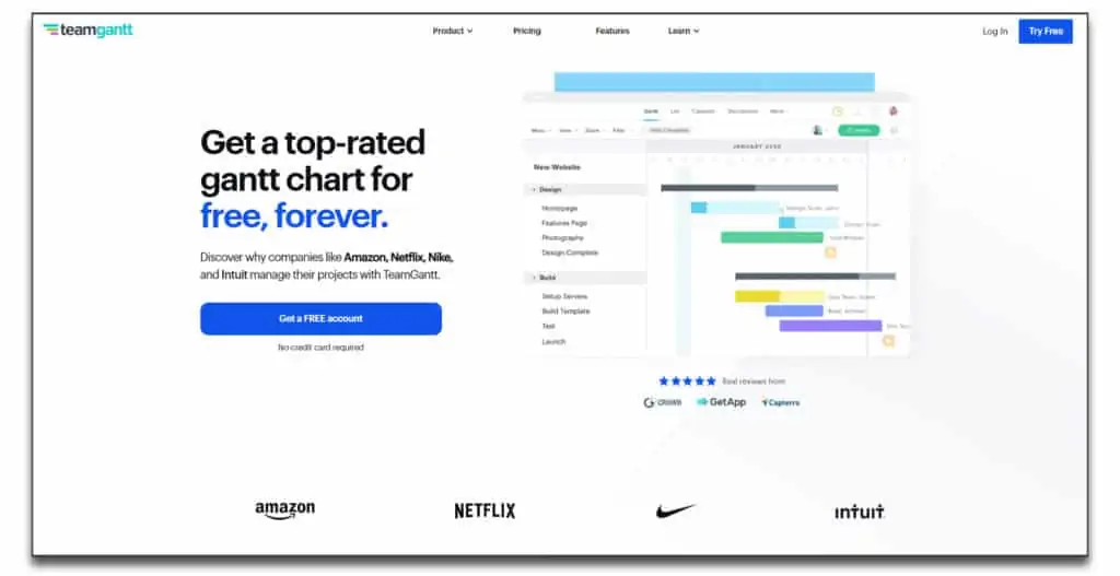 team gantt review