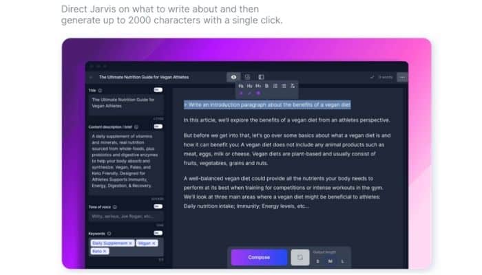 jarvis review 1 ai writing software